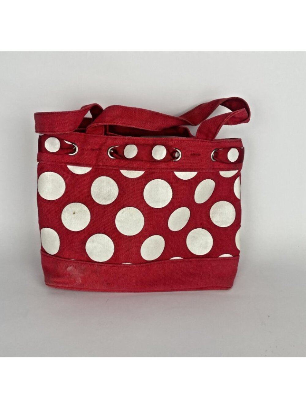 Disneyland Resort Minnie Mouse Small Tote Bag β Red with White Polka Dots - Picture 2 of 5